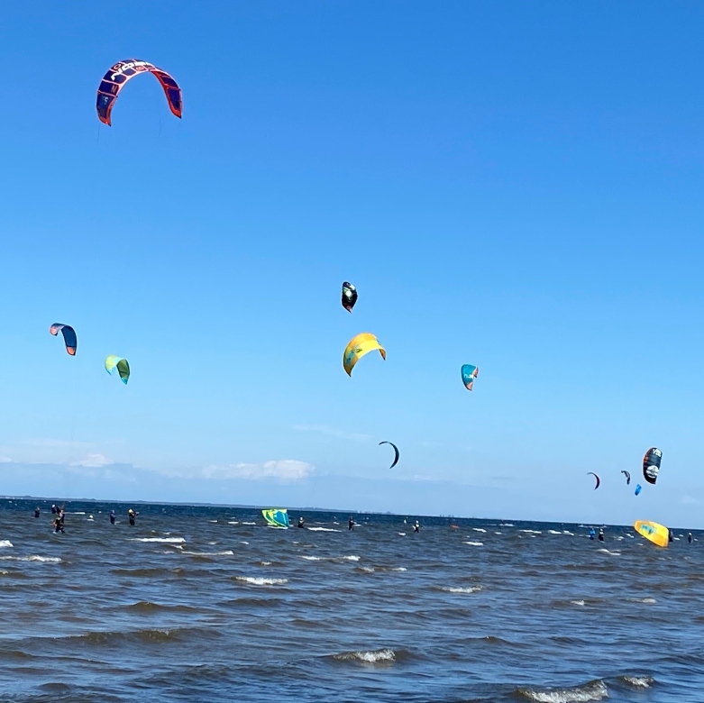 kites on hel peninsula